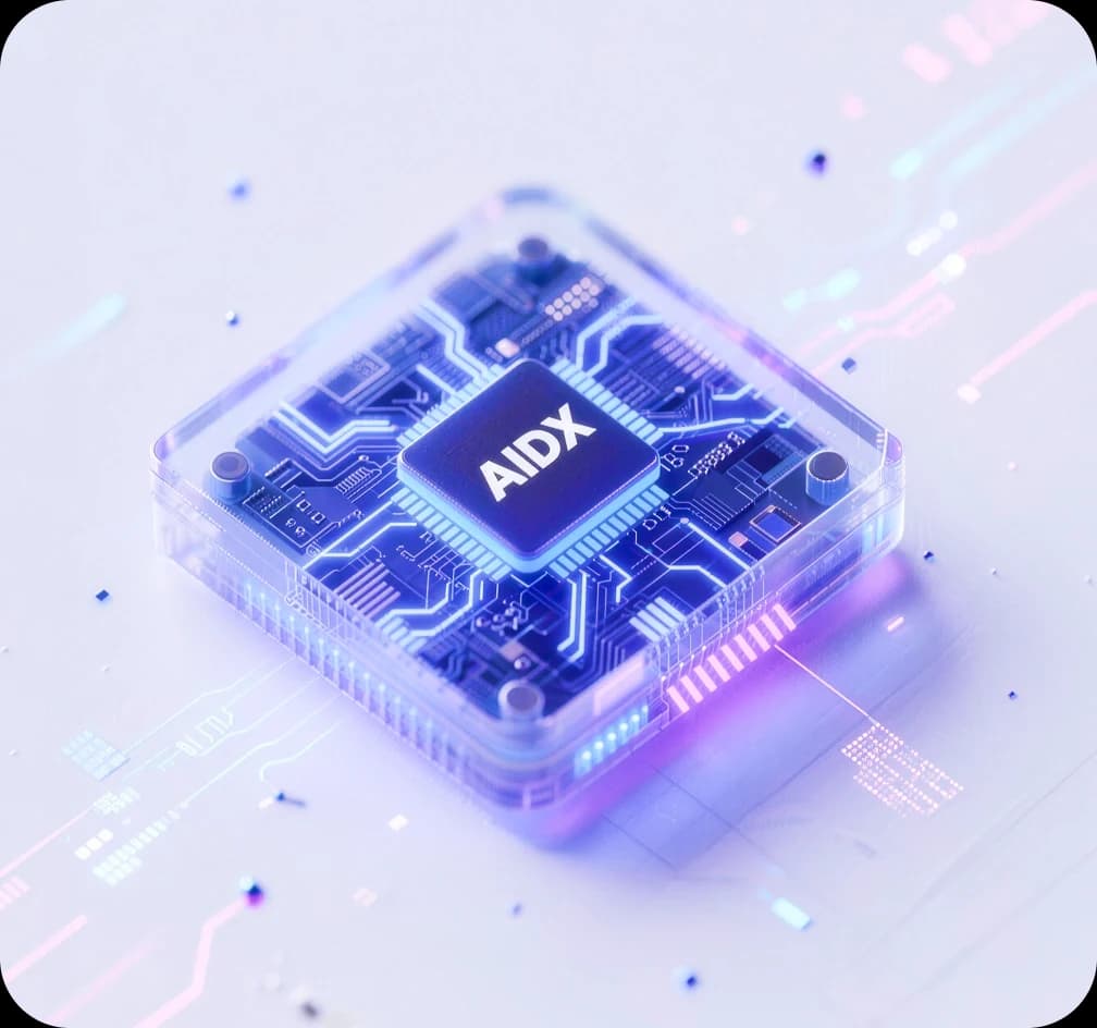 AIDX safety-tested AI chip illustration
