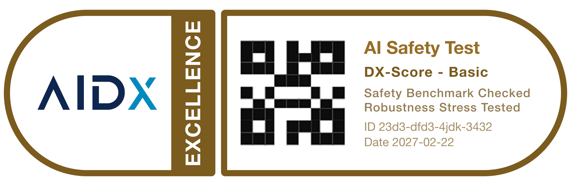 DX-Score Excellence sample badge